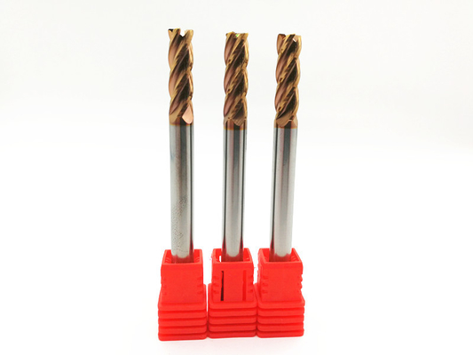 2 Flute Solid Carbide End Mills with HRC55 Coating For Metal Milling